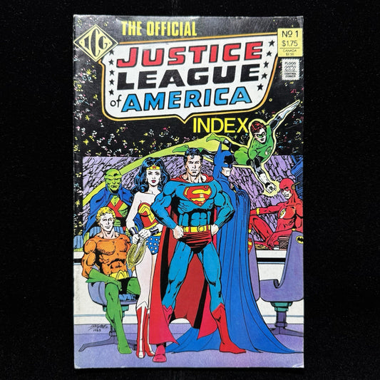 The Official Justice League Of America Index 1 - Copper Age Dc Comics 1986