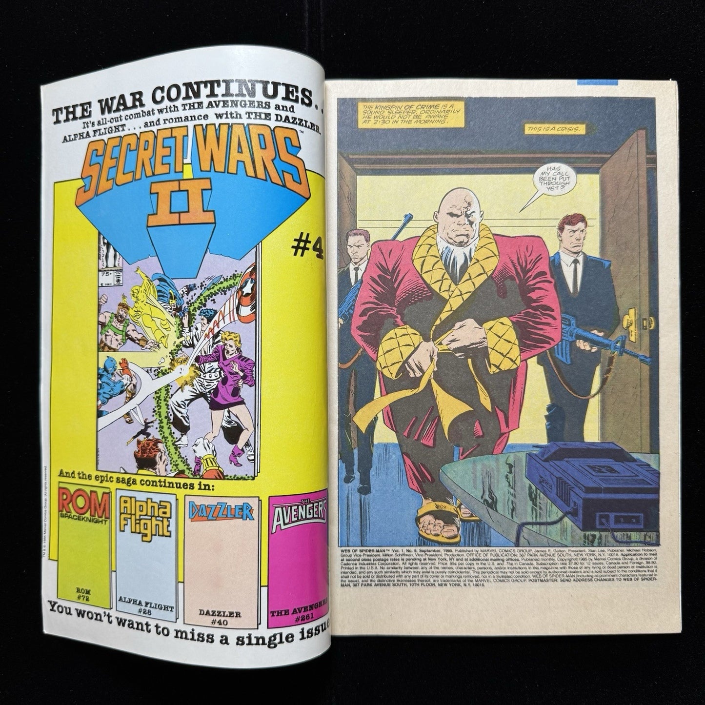Web Of Spider-Man 6 - Copper Age Marvel Comics 1985