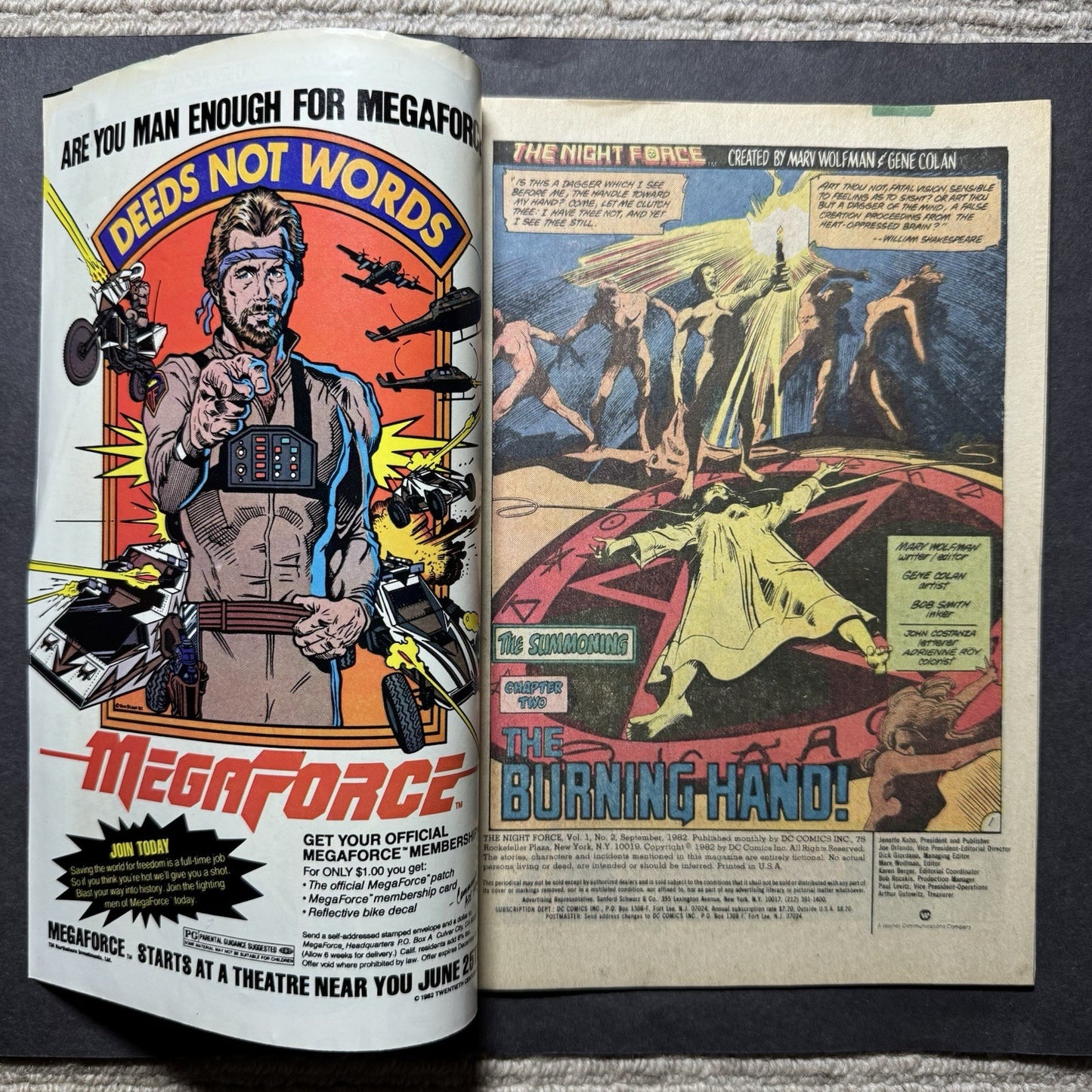 Night Force 2 - Bronze Age Dc Comics 1982