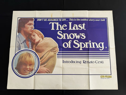 The Last Snows Of Spring 1973 Original UK Quad Cinema Poster - Renato Cesti
