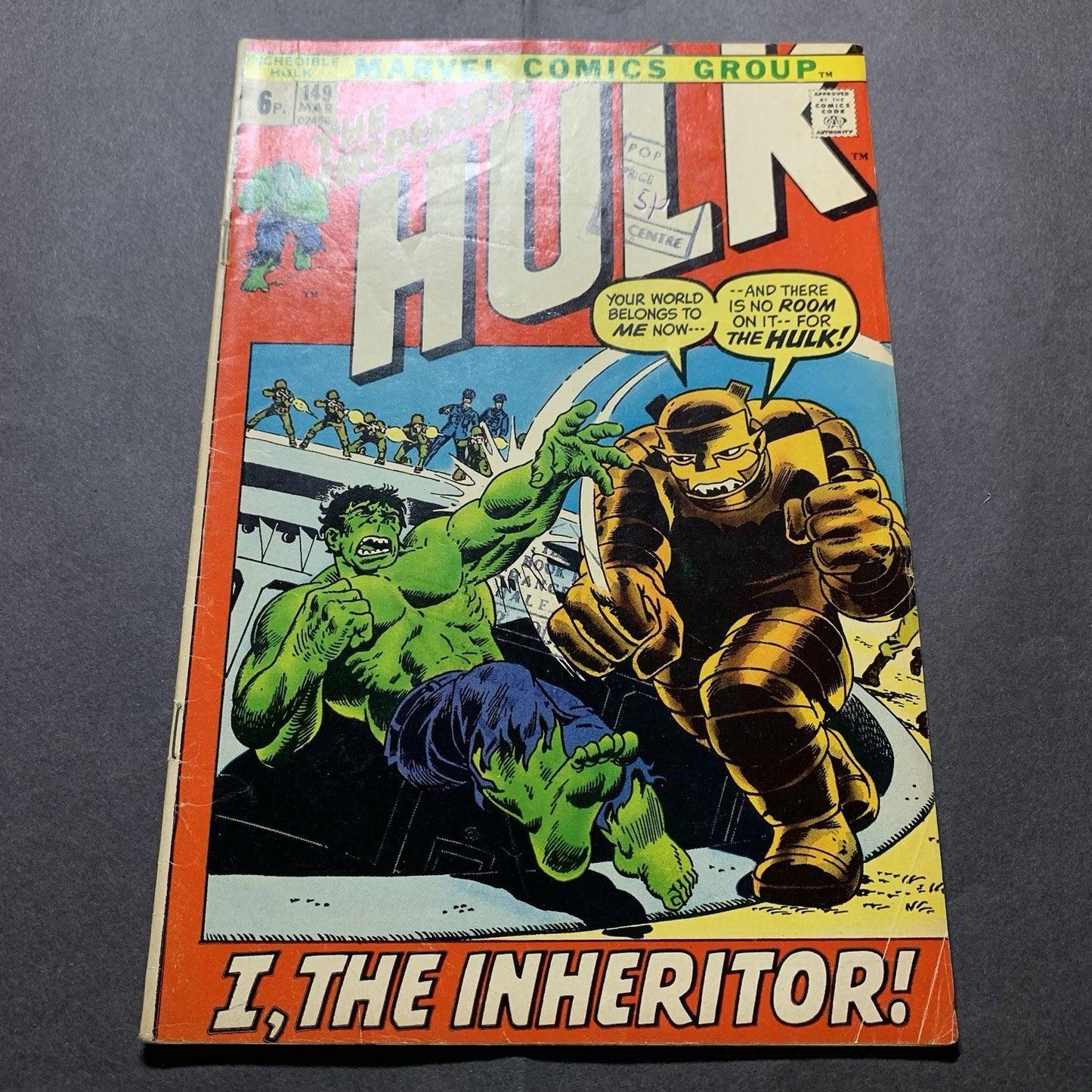 Incredible Hulk 149 - Bronze Age Marvel Comics 1972