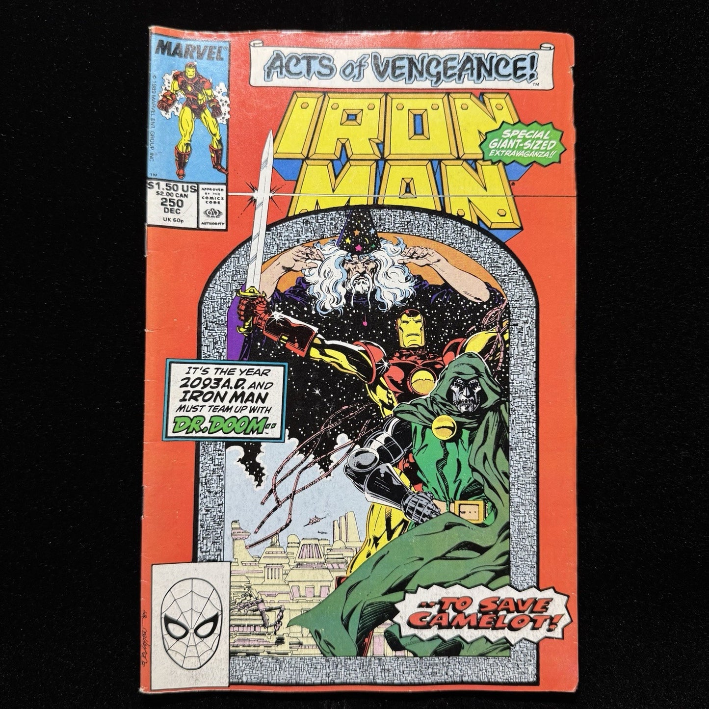 Iron Man 250 - Copper Age Marvel Comics 1989