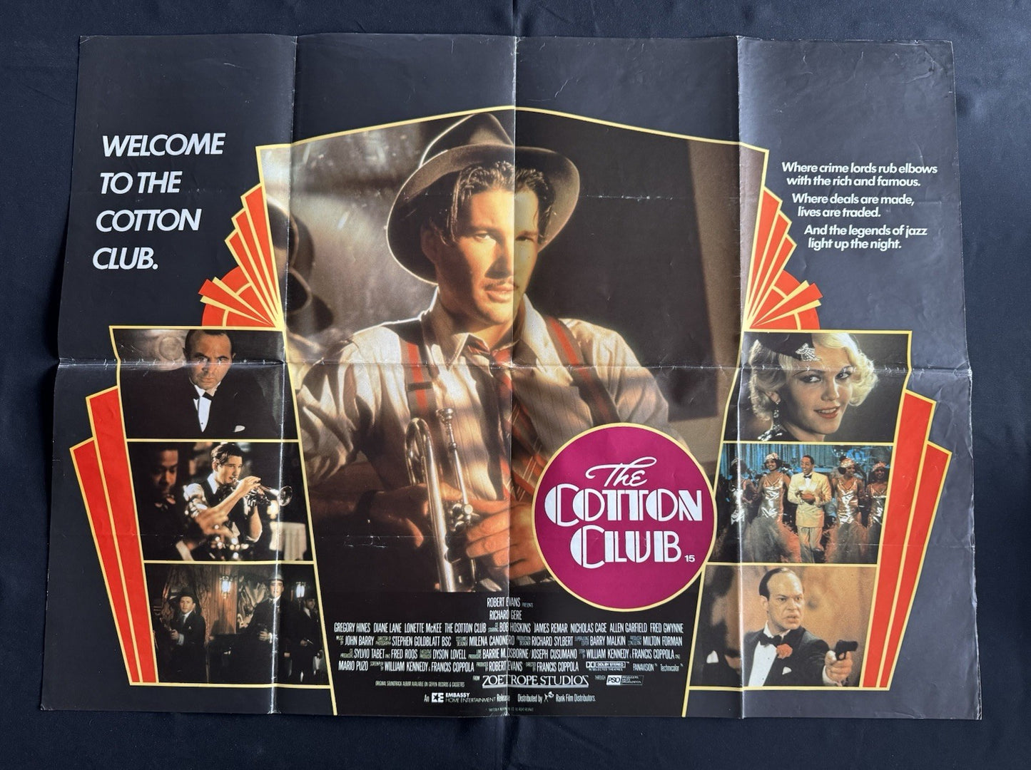 The Cotton Club 1984 Original Cinema Poster - Francis Ford Coppola