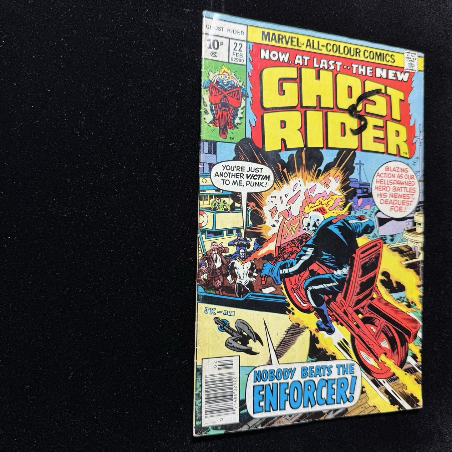 Ghost Rider 22 - 1st Appearance Of Enforcer - Bronze Age Marvel Comics 1977