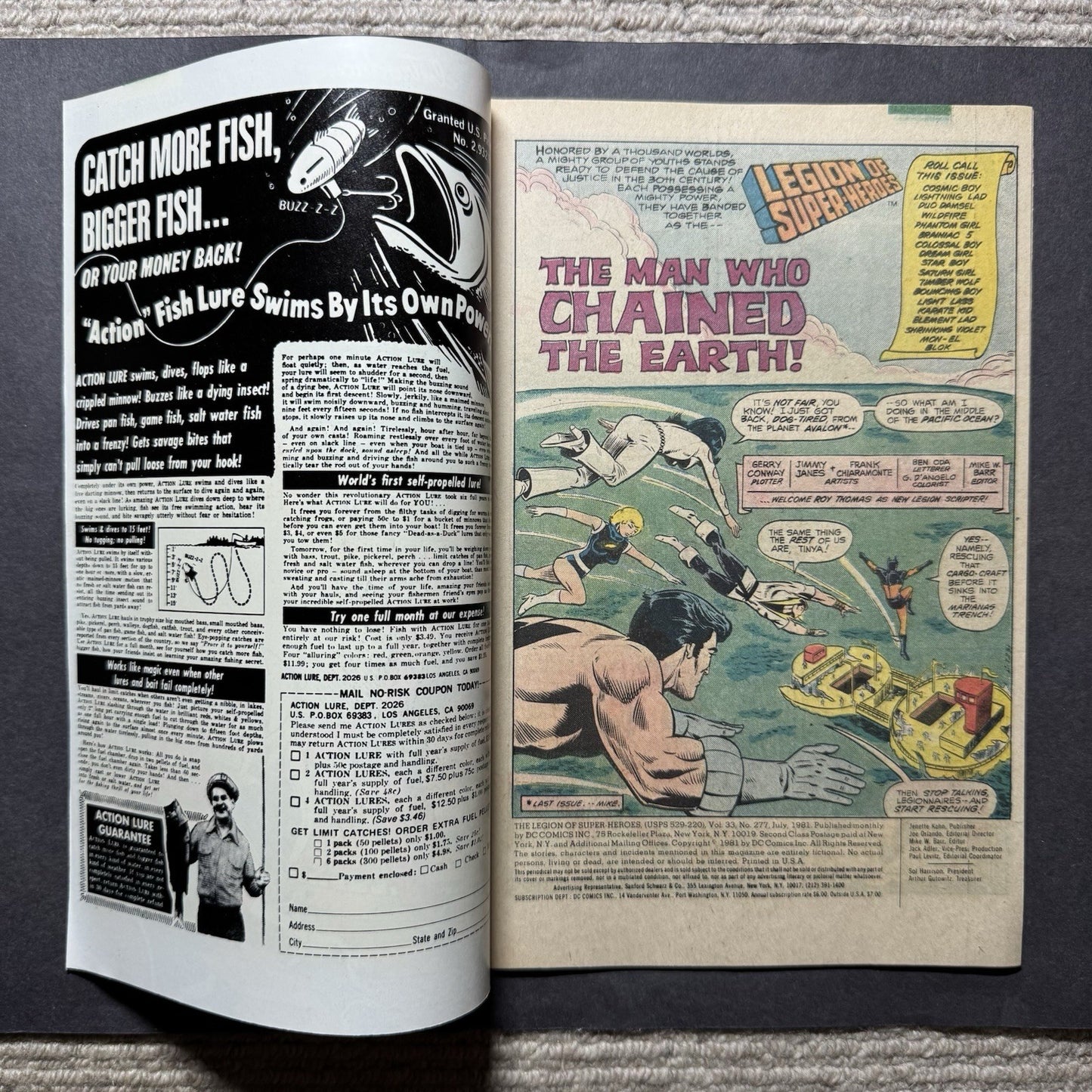 Legion Of Super-Heroes 277 - 1st appearance Reflecto - Bronze Age Dc Comics 1981