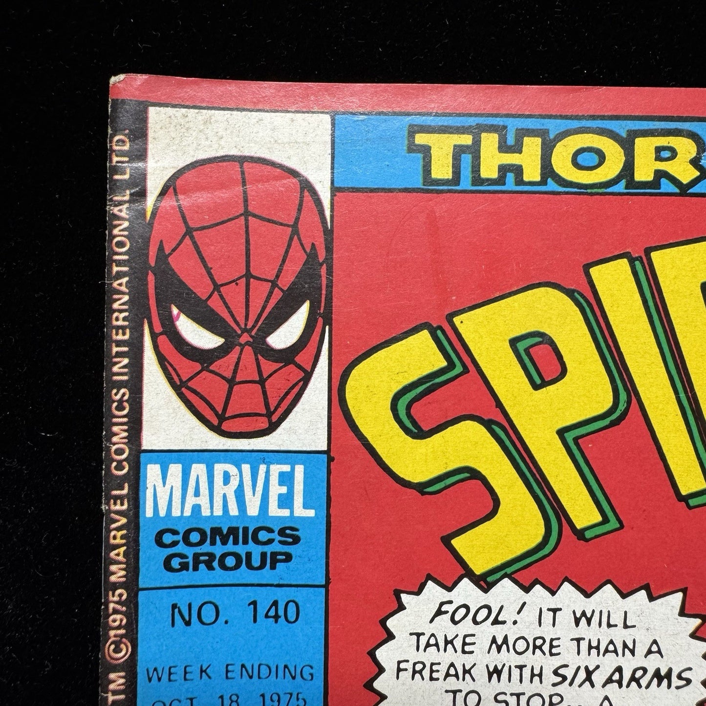 Spider-Man Comics Weekly 140 - Bronze Age Marvel Uk Comics 1975