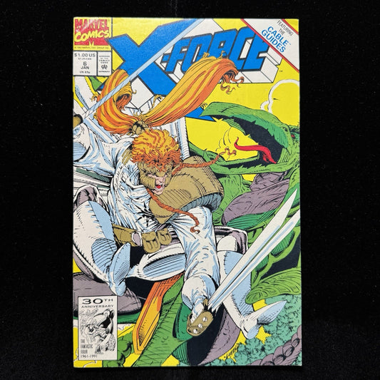 X-Force 6 - 1st Appearance Of Thornn - Modern Age Marvel Comics 1992