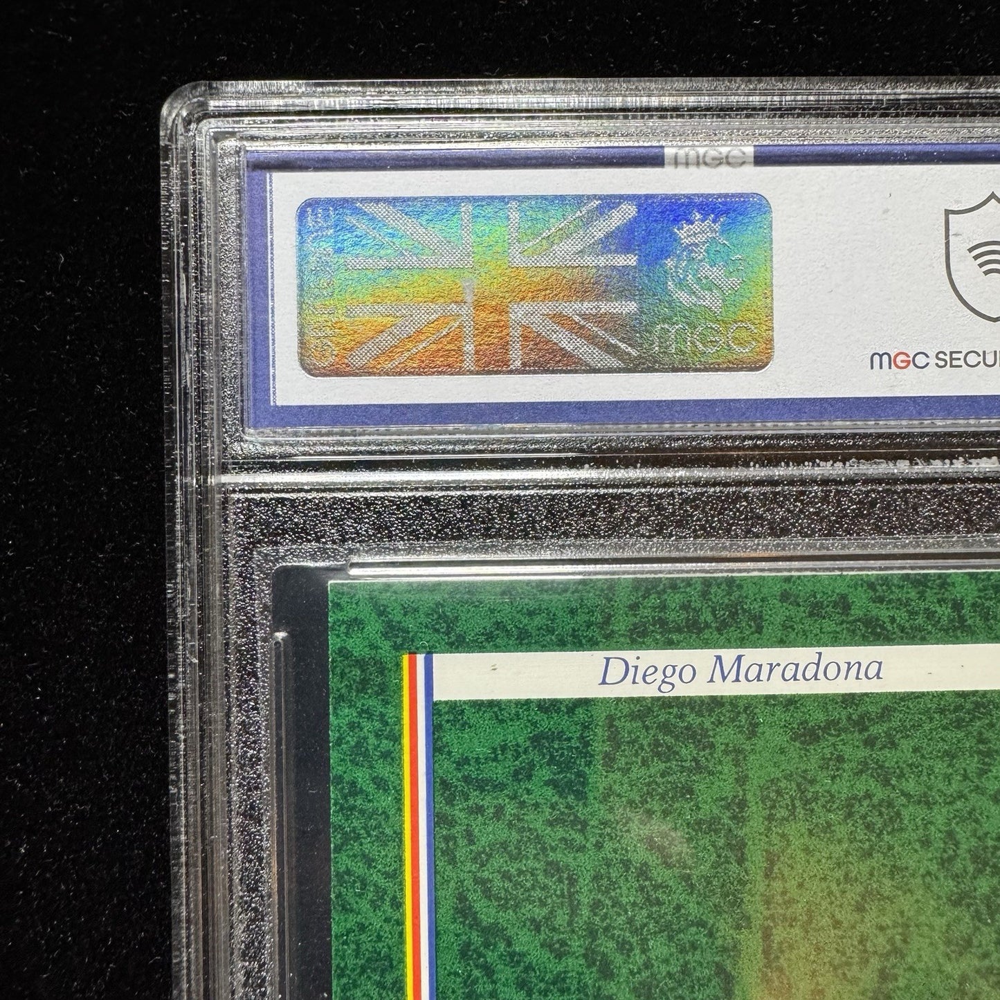 1987 Question of Sport Diego Maradona UK PrintMGC 8 Graded Card