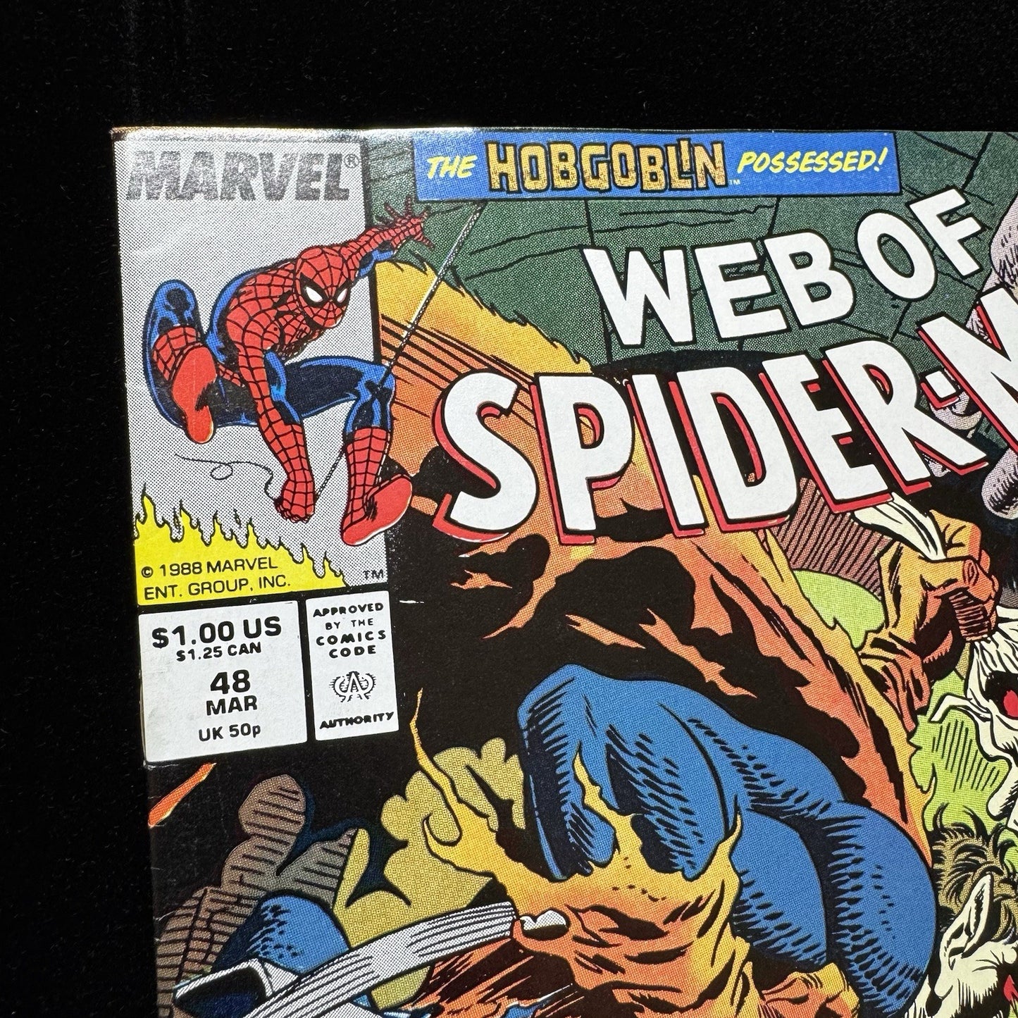 Web Of Spider-Man 48 - 1st App Of Demogoblin - Copper Age Marvel Comics 1989