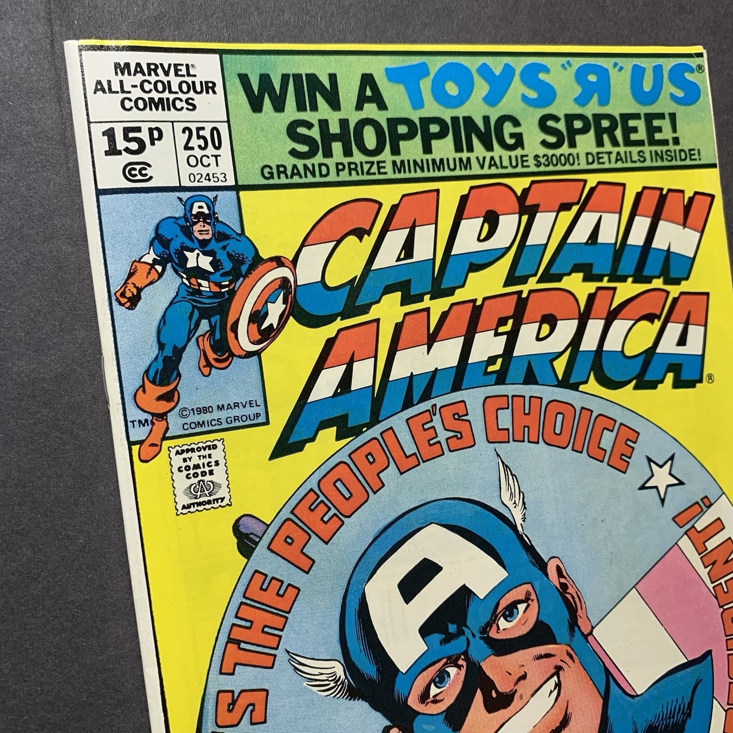 Captain America 250/ Bronze Age Marvel Comics 1980/ NM