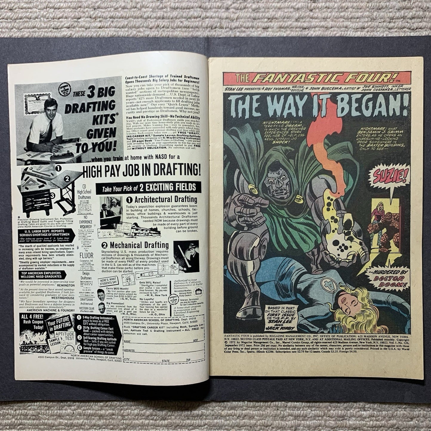 Fantastic Four 126/ Bronze Age Marvel Comics 1972