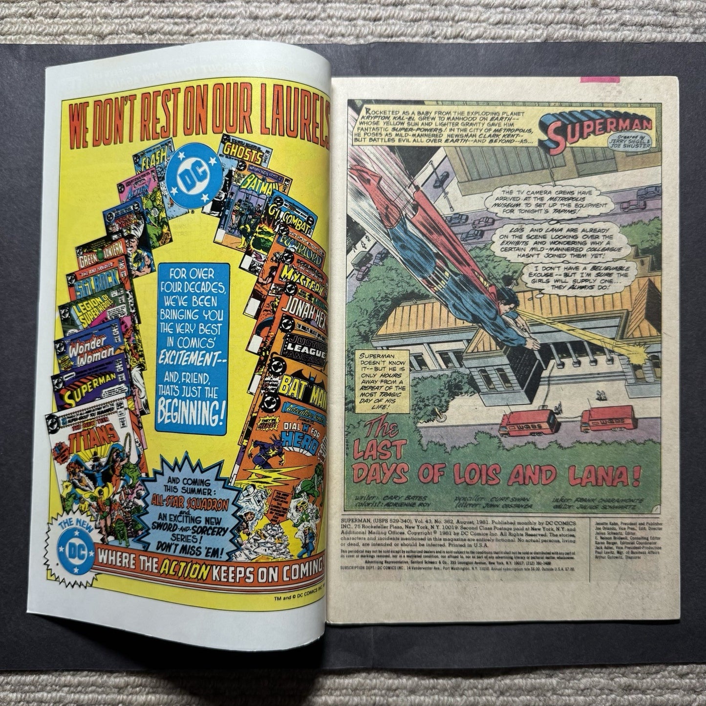 Superman 362 - Bronze Age Dc Comics 1981