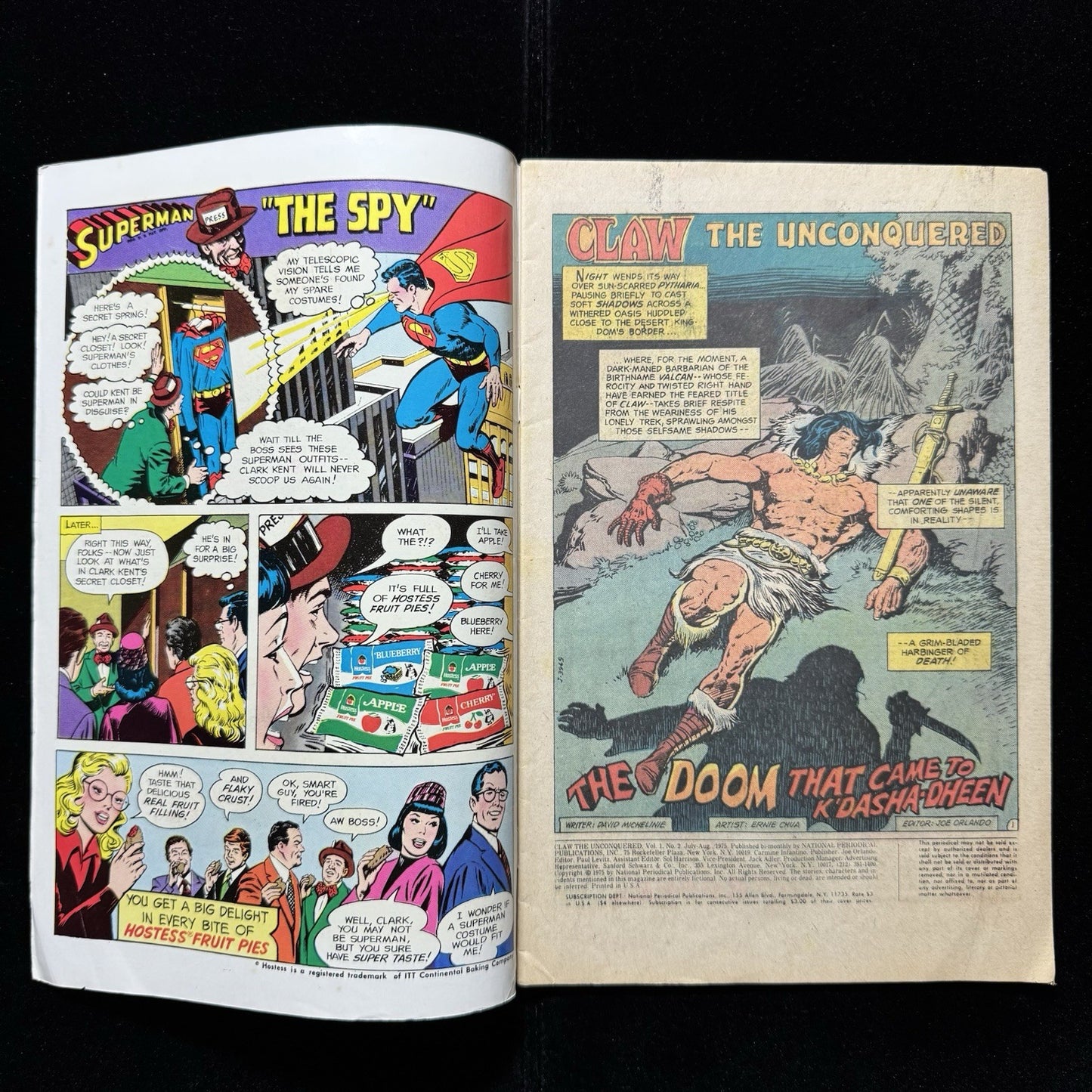 Claw The Unconquered 2 - Bronze Age Dc Comics 1975