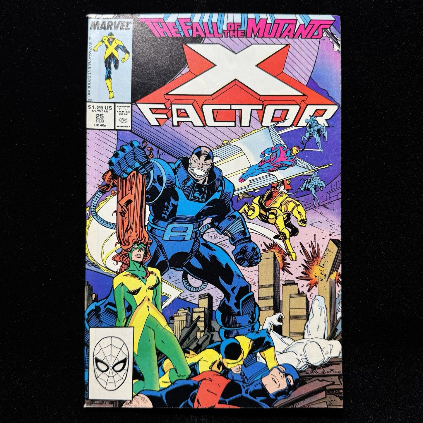 X-Factor 25 - 3rd Appearance Of Horseman Death - Copper Age Marvel Comics 1988