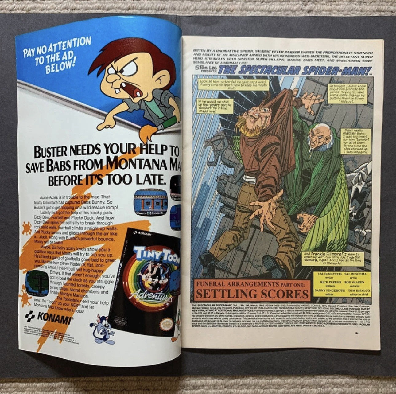 Spectacular Spider-Man 186 - Modern Age Marvel Comics 1992
