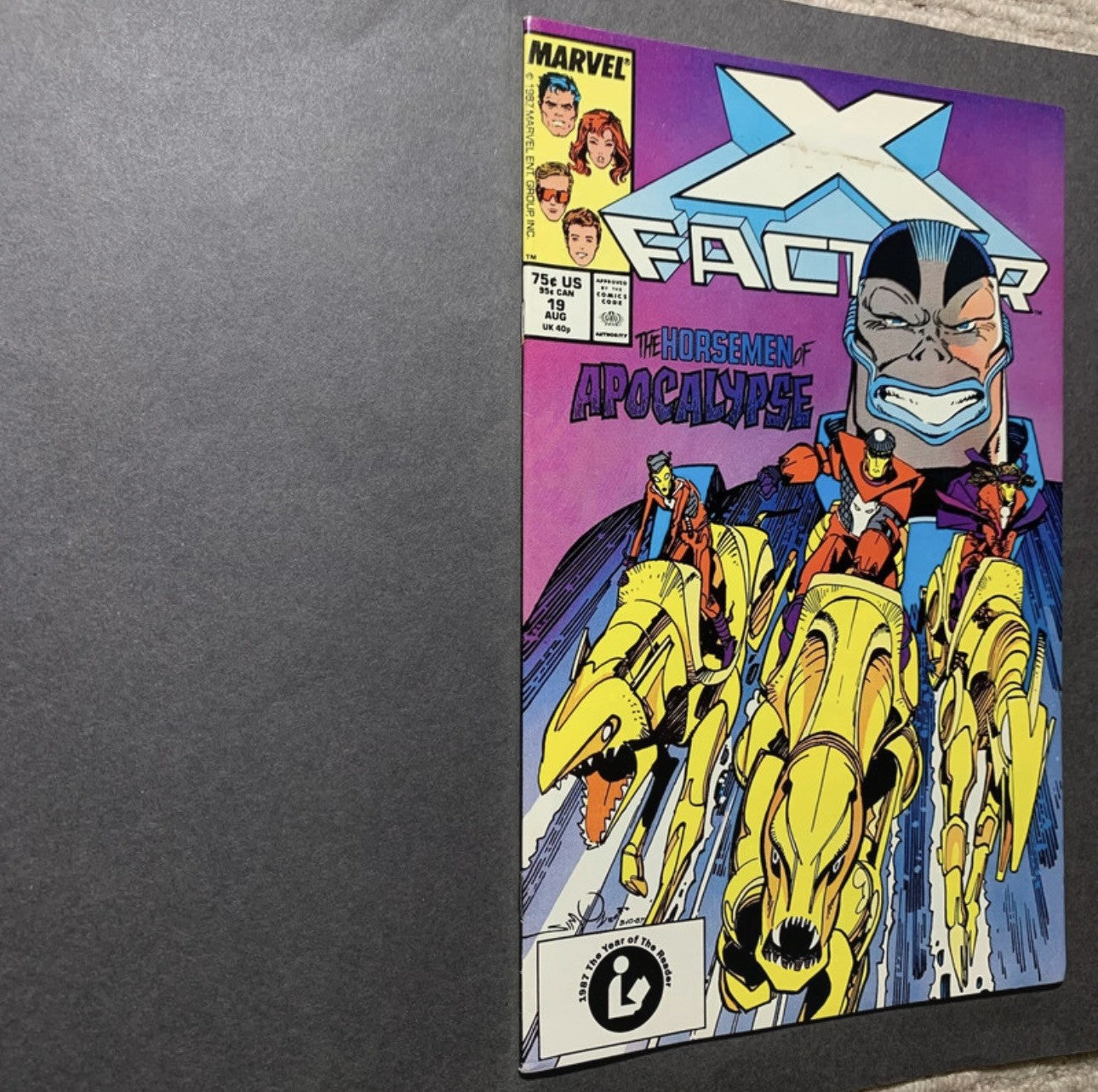 X-Factor 19 - 2nd Cover App Of Apocalypse - Copper Age Marvel Comics 1987