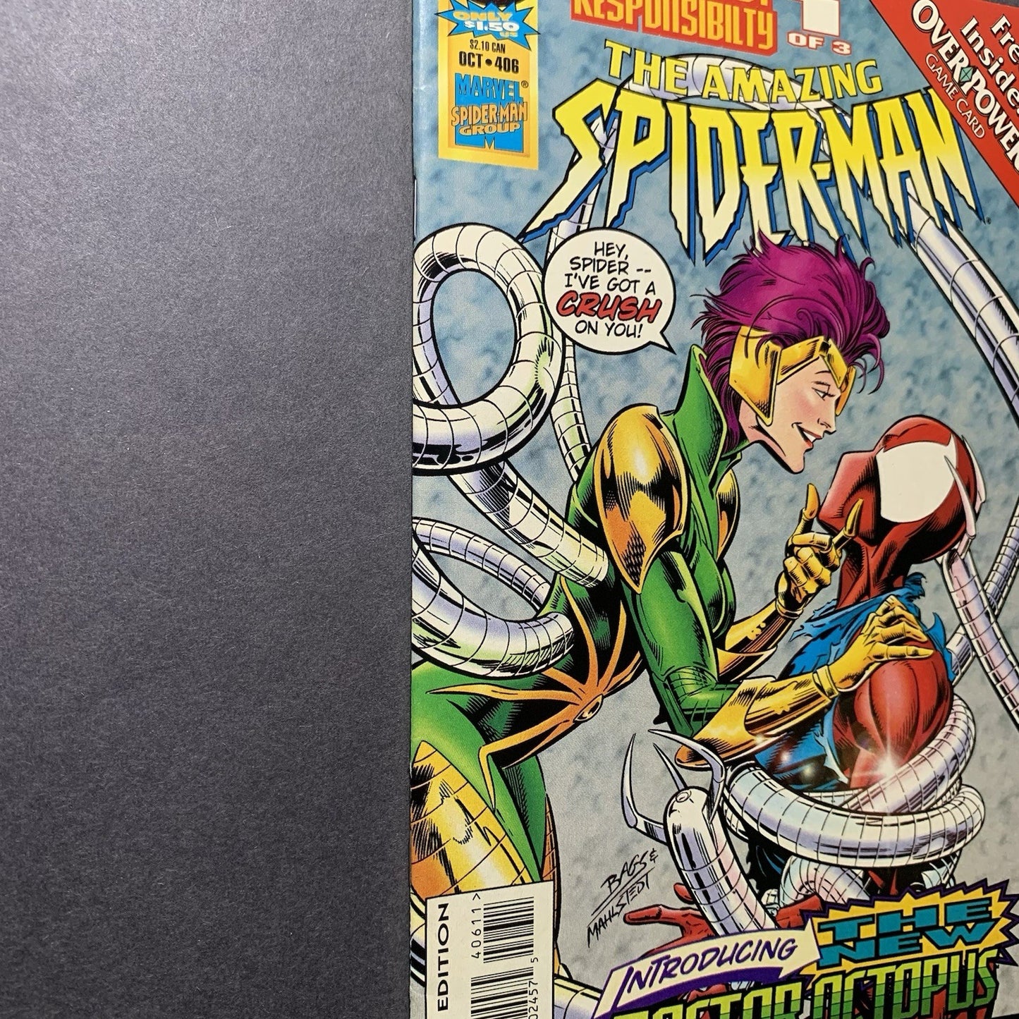 Amazing Spider-Man 406 + Trading Cards/ Modern Age Marvel Comics 1995