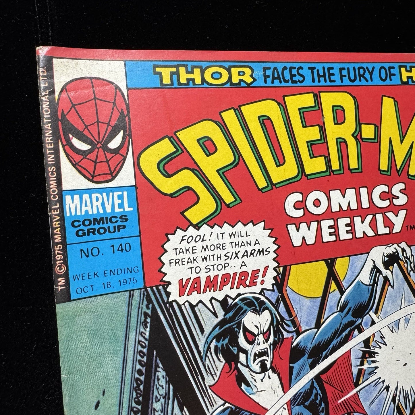 Spider-Man Comics Weekly 140 - Bronze Age Marvel Uk Comics 1975