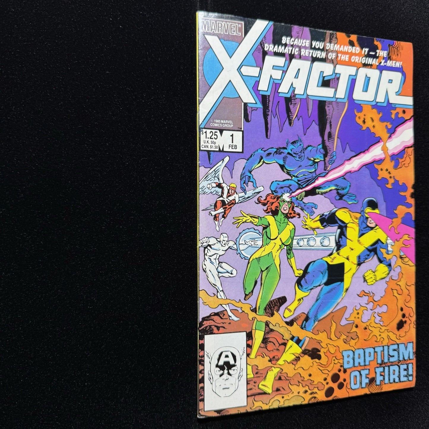 X-Factor 1 - 1st Appearance Of X-Factor - Copper Age Marvel Comics 1986