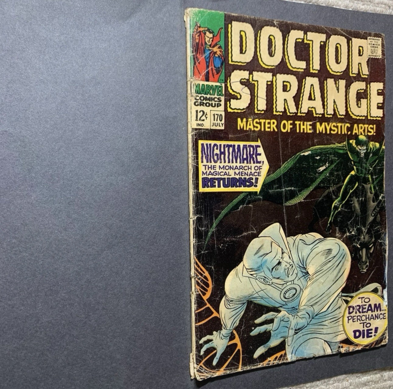 Doctor Strange 170/ 1st Cover App Of Nightmare - Silver Age Marvel Comics 1968