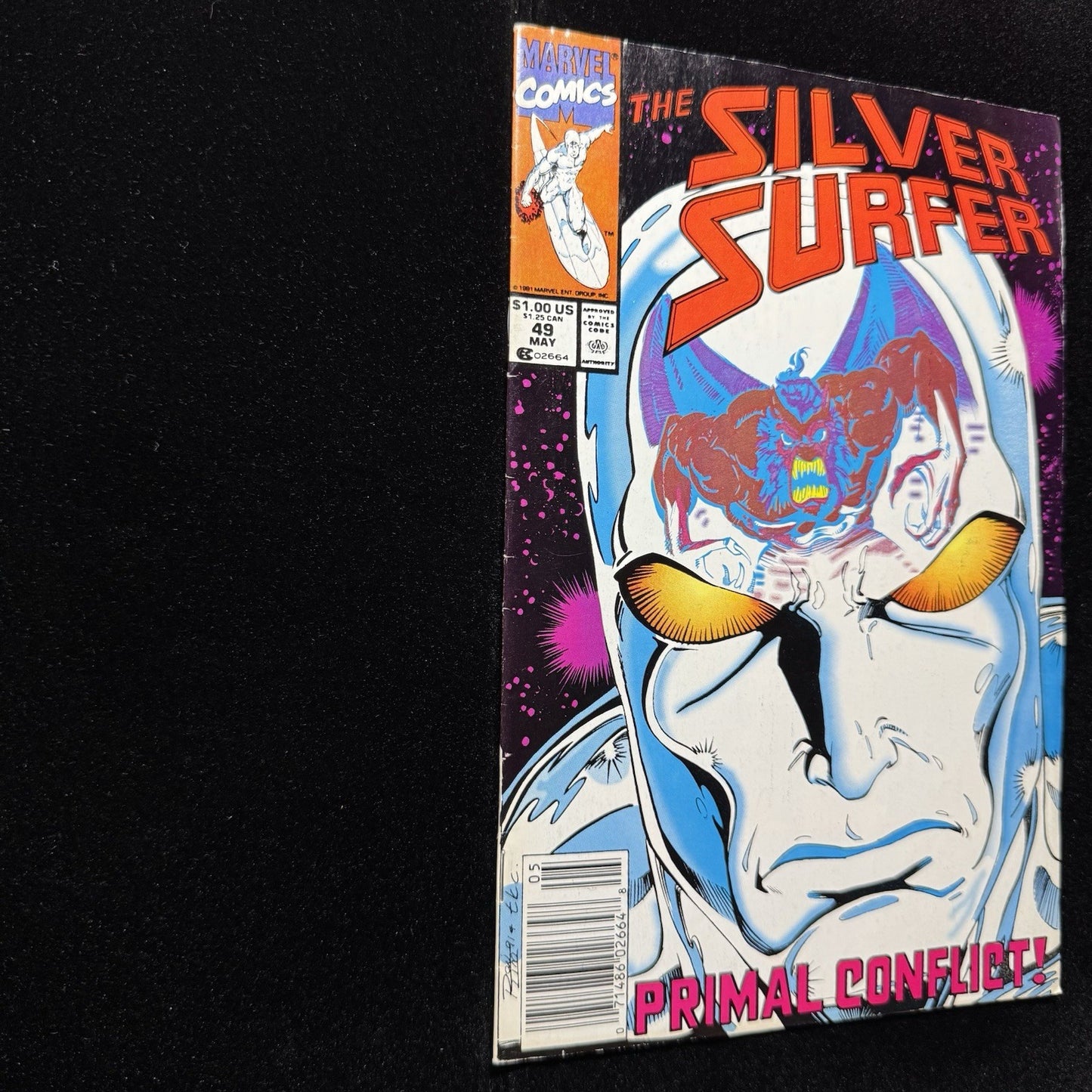Silver Surfer 49 - Newsstand - Copper Age Marvel Comics 1991