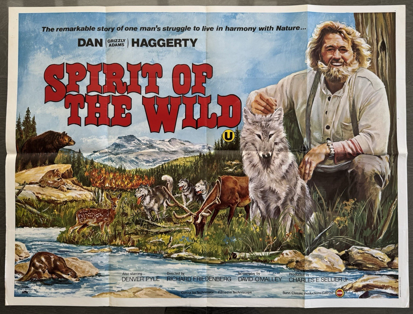 Spirit of the Wild 1974 - Original UK Quad Poster - Folded