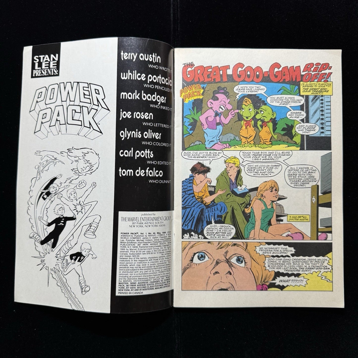 Power Pack 46 - Copper Age Marvel Comics 1989