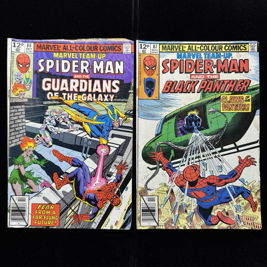 Marvel Team Up 86 And 87 - Comic Bundle - Bronze Age Marvel Comics 1979