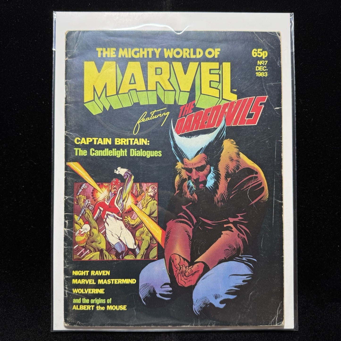 Mighty World Of Marvel 7 - 1st App Of Meggan - Bronze Age Marvel Uk Comics 1983