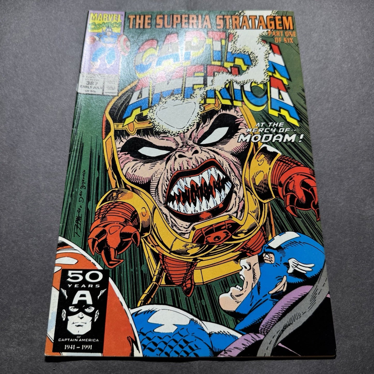 Captain America 387 - Copper Age Marvel Comics 1991