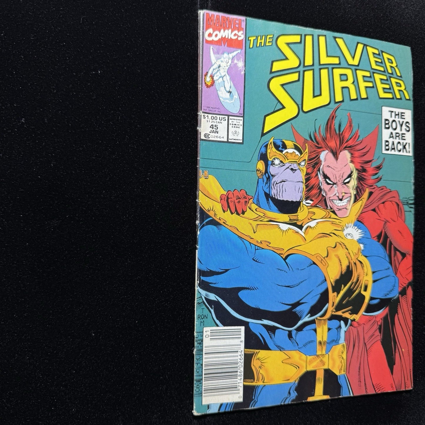 Silver Surfer 45 - Newsstand - Copper Age Marvel Comics 1991