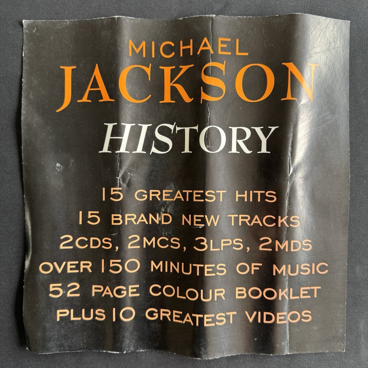 Michael Jackson HIStory Album Promo Poster UK Original 1995