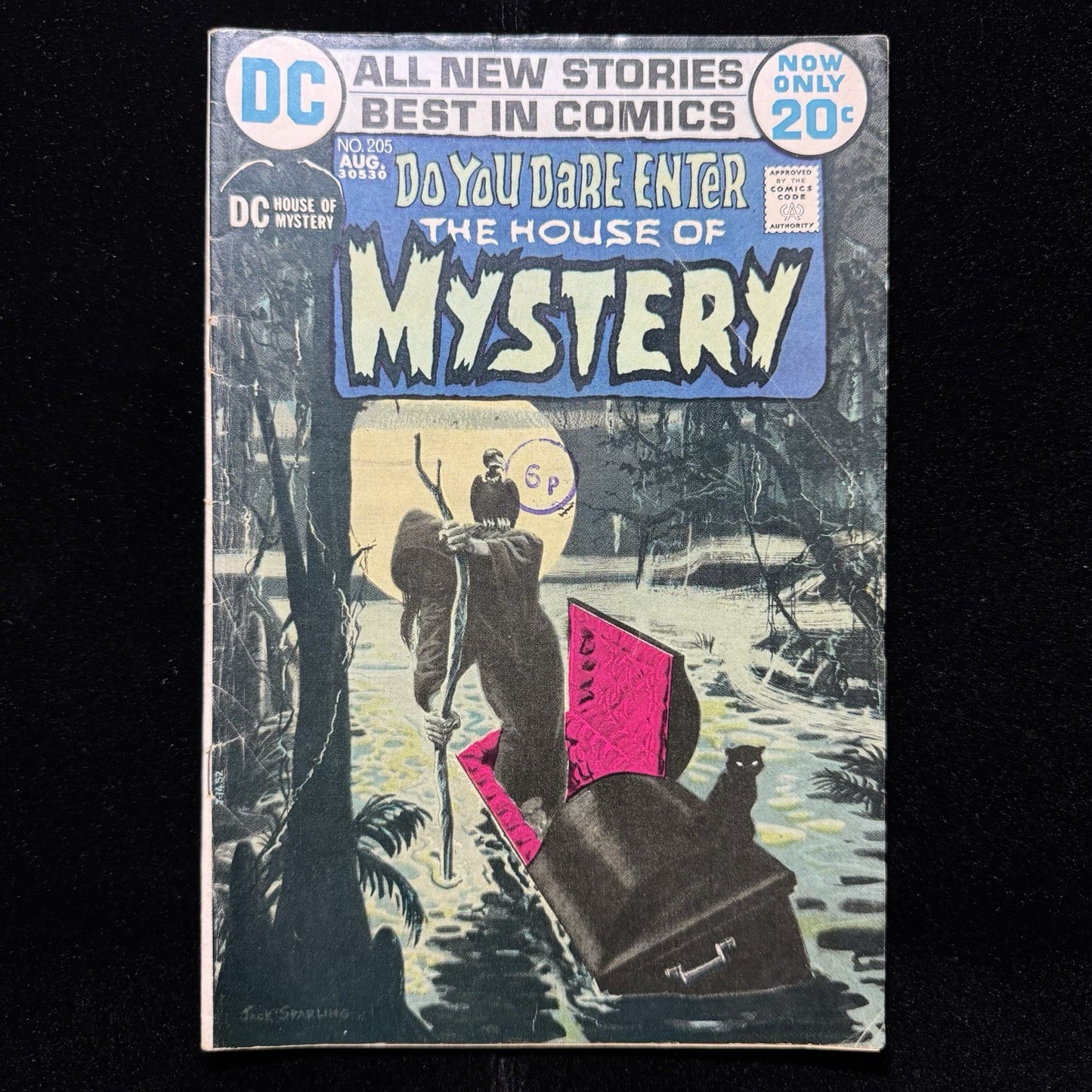 House Of Mystery 205 - Stunning Cover Horror - Bronze Age Dc Comics 1971