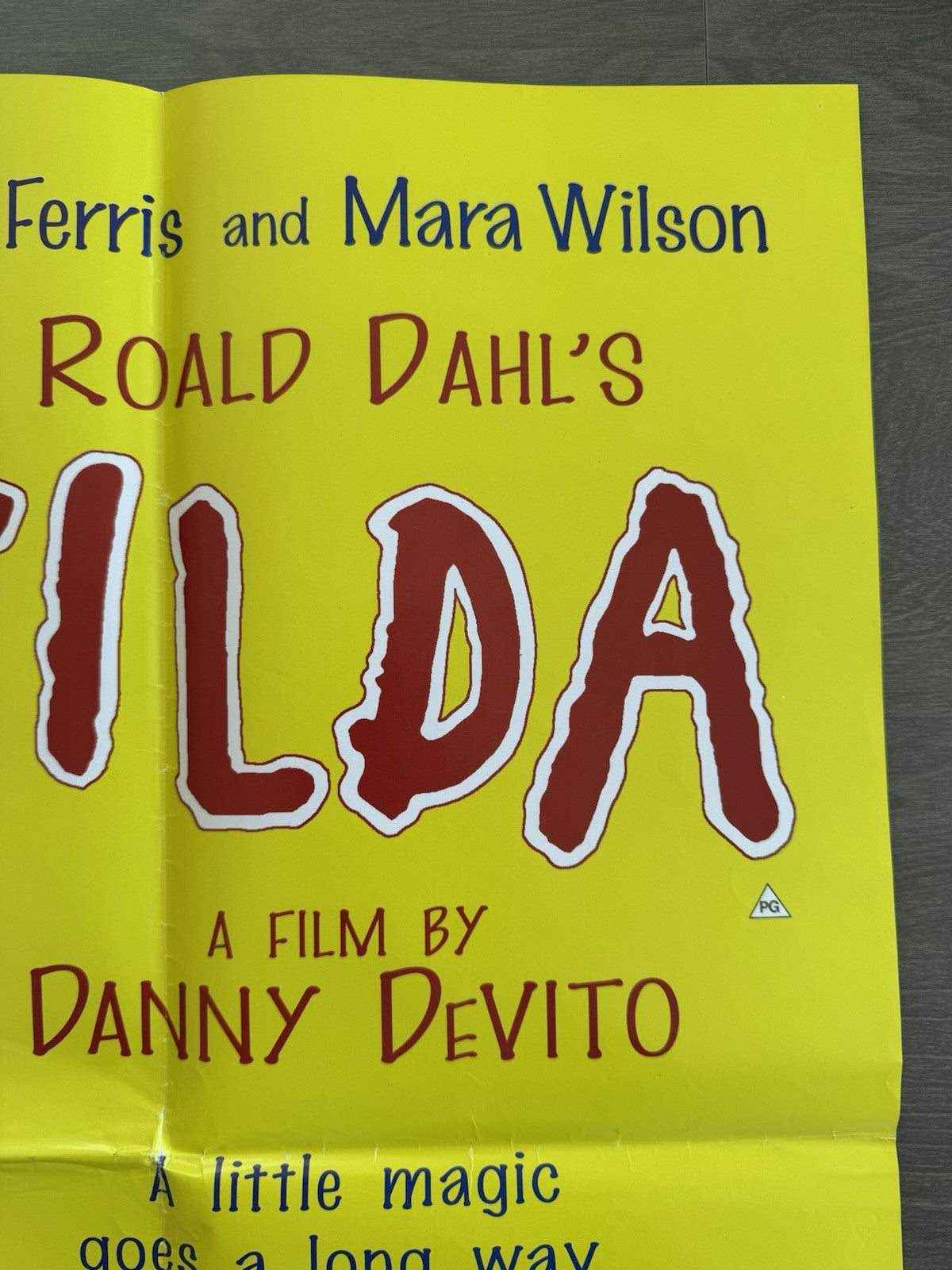 Matilda 1996 - Original UK Quad Poster - Double Sided - Folded - Roald Dahl