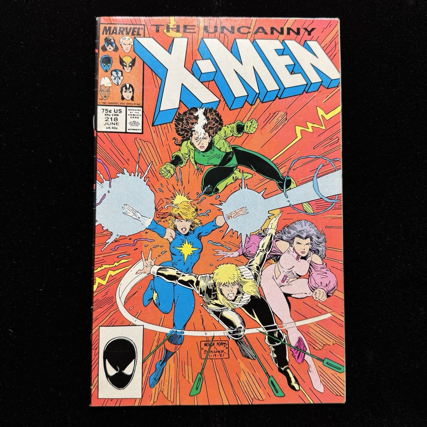 Uncanny X-Men 218 - Copper Age Marvel Comics 1987