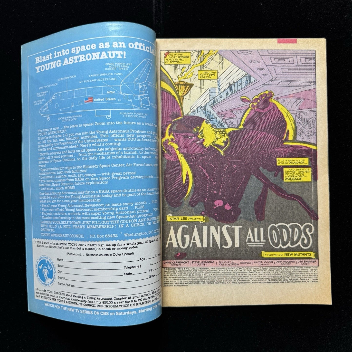 New Mutants 33 - Copper Age Marvel Comics 1985