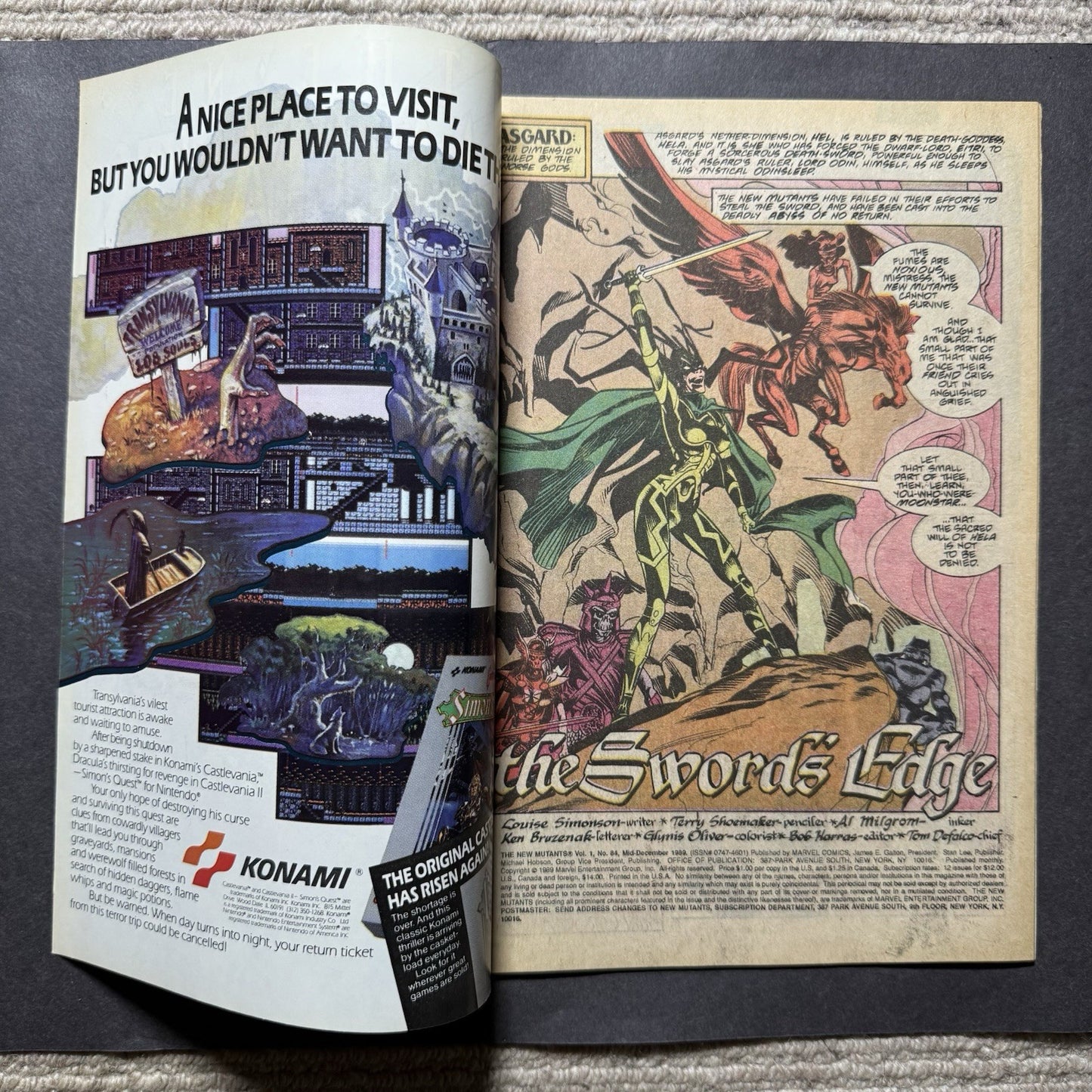 New Mutants 84 - Copper Age Marvel Comics 1989