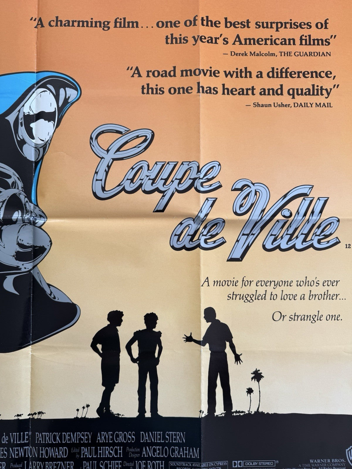 Coupe de Ville (1990) Original UK Quad Poster – Folded – Vintage Cinema Poster