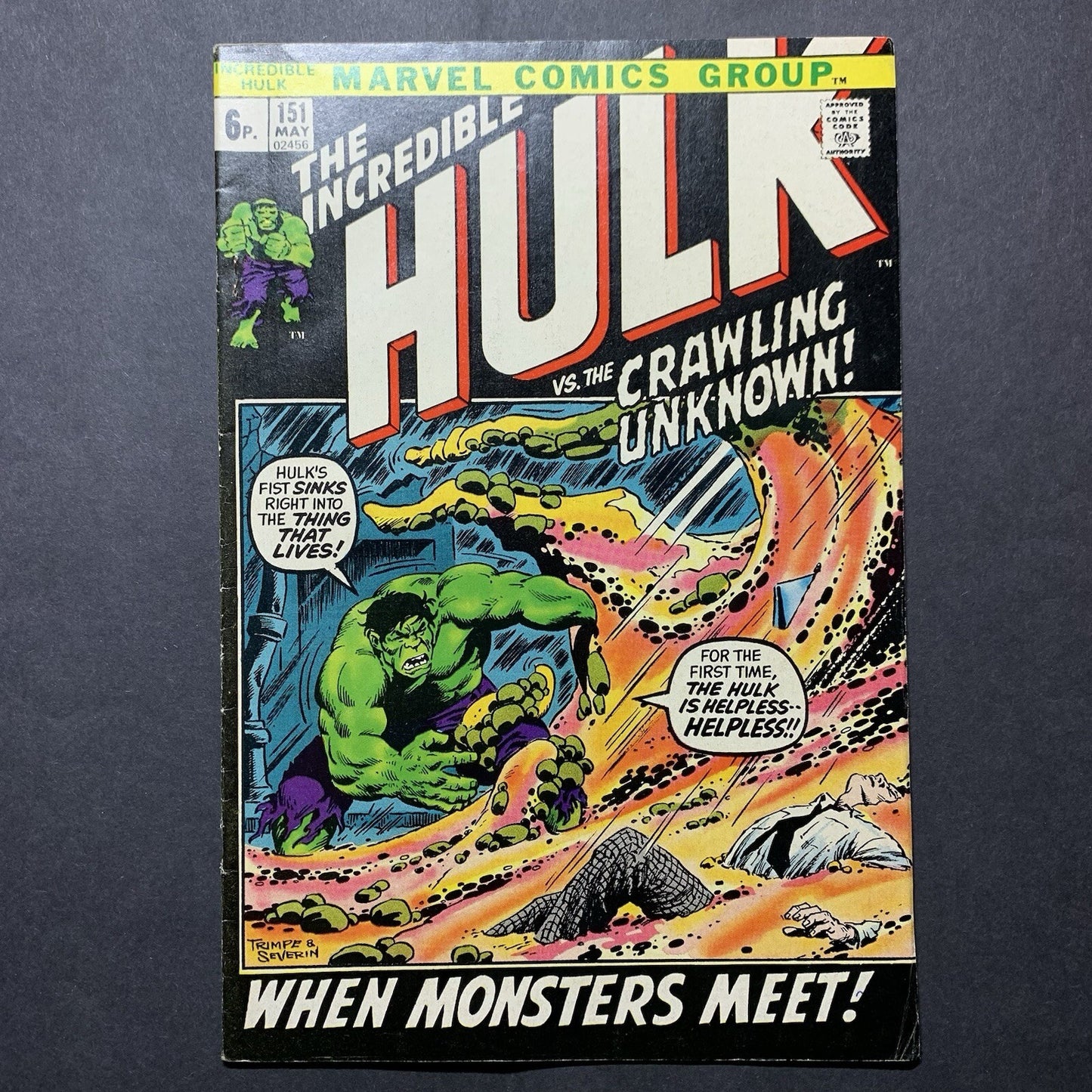 Incredible Hulk 151/ Bronze Age Marvel Comics 1972