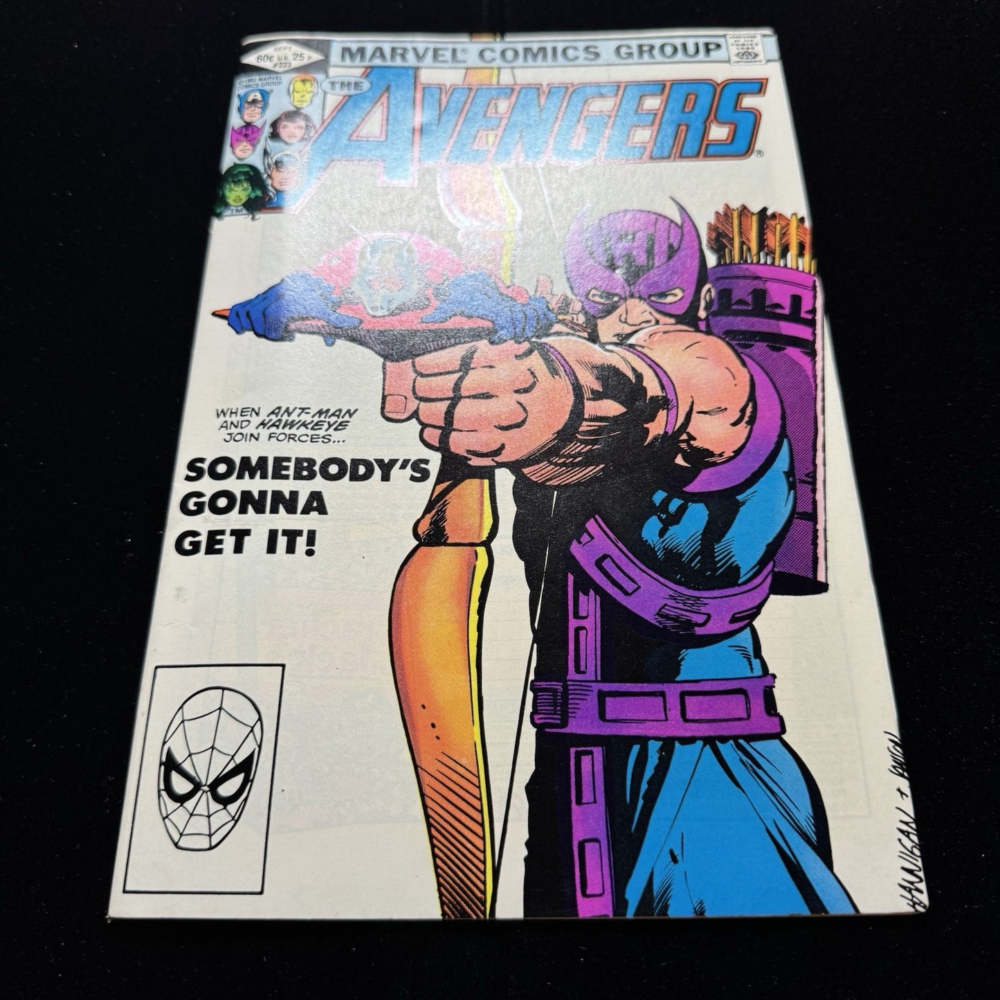 Avengers 223 - Iconic Cover Art By Ed Hannigan - Bronze Age Marvel Comics 1982