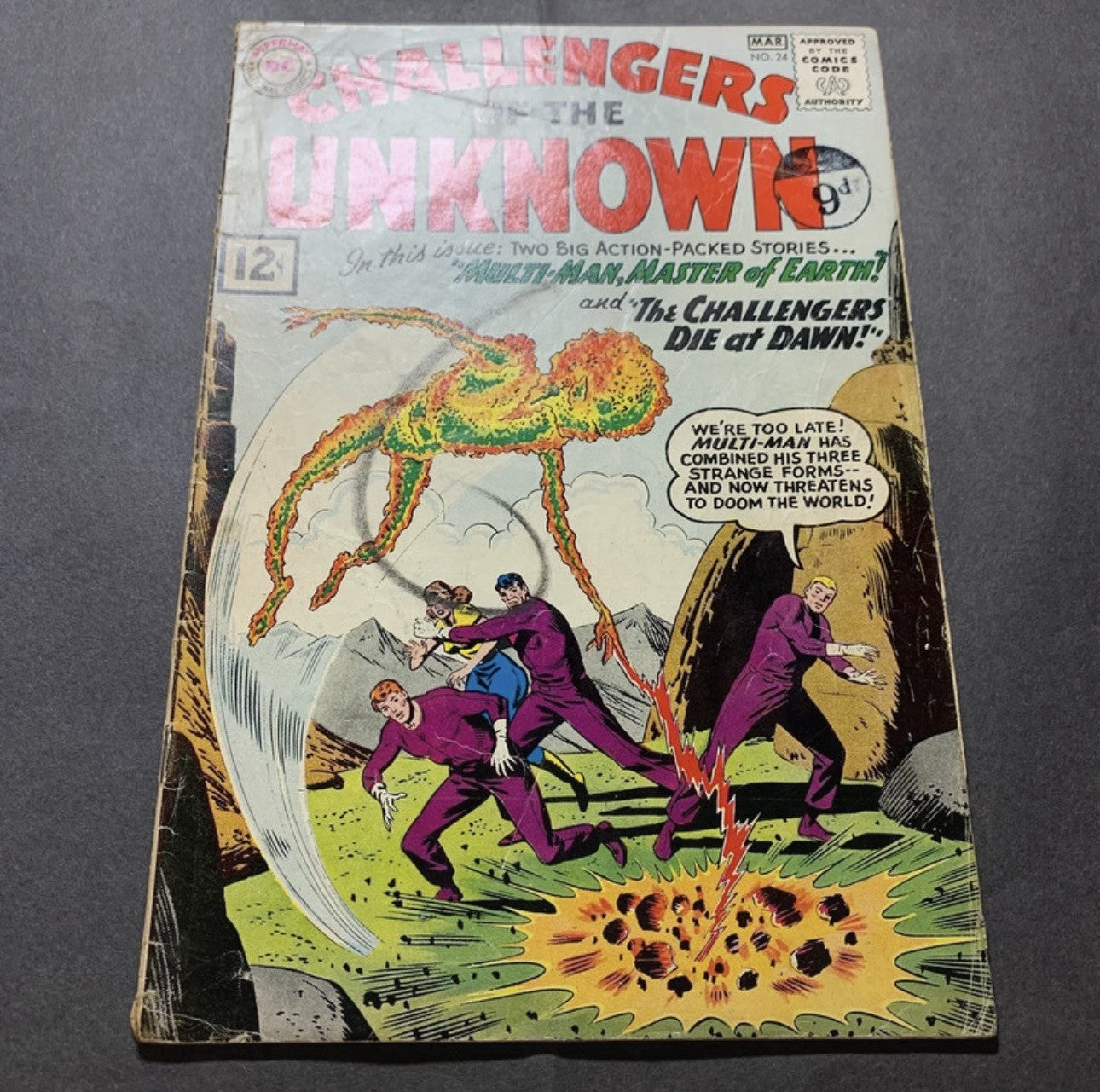 Challengers Of The Unknown 24 - Silver Age Dc Comics 1962
