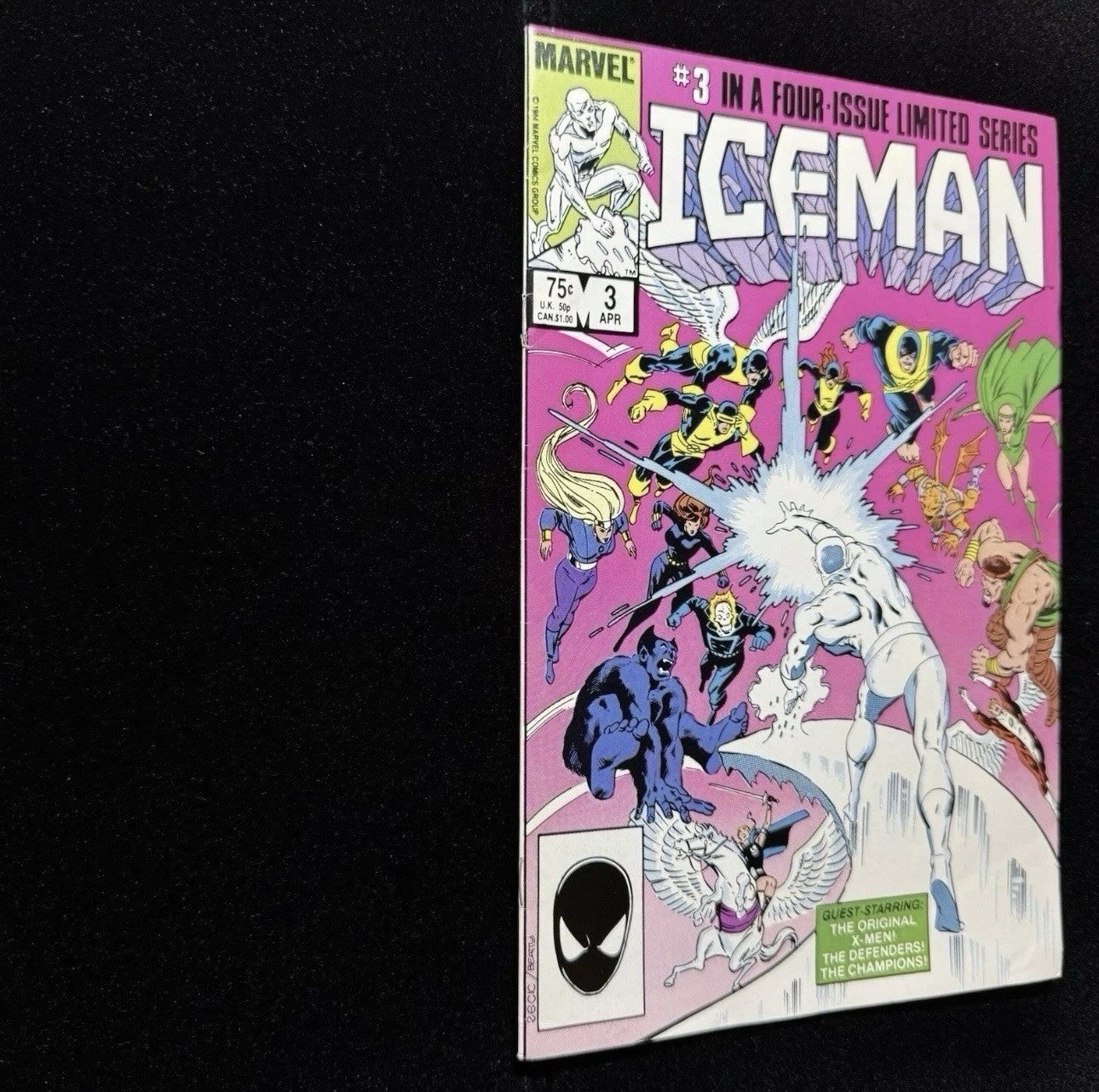 Iceman 3 - 1st Full Appearance Of Oblivion - Copper Age Marvel Comics 1985