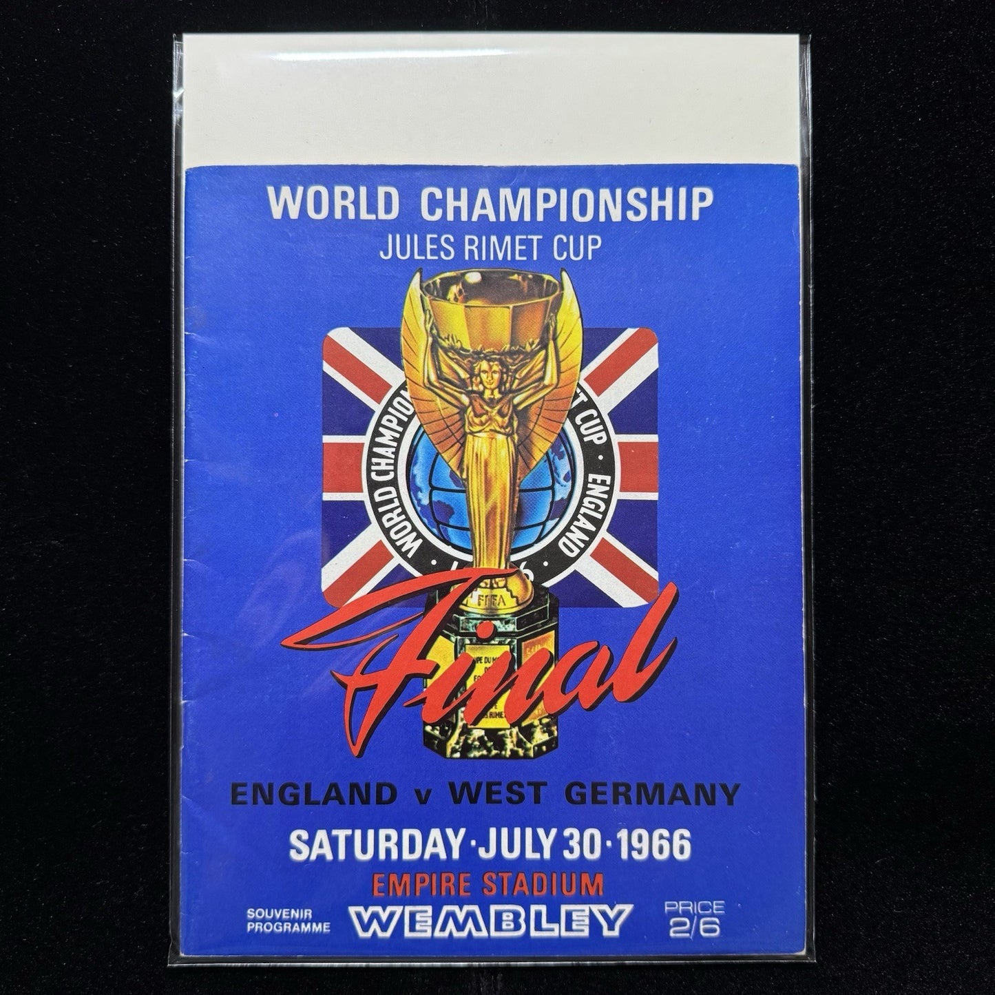1966 World Cup Final Programme ORIGINAL England v West Germany Clean No Writing