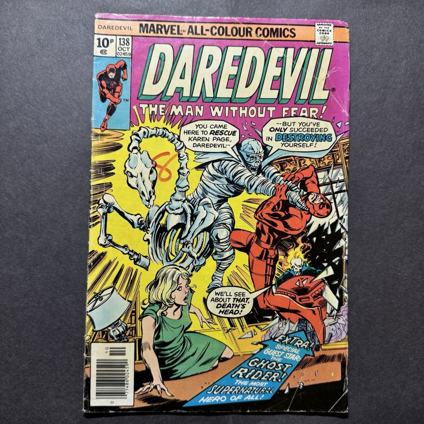 Daredevil 138 - 1st Appearance Of Smasher - Bronze Age Marvel Comics 1976