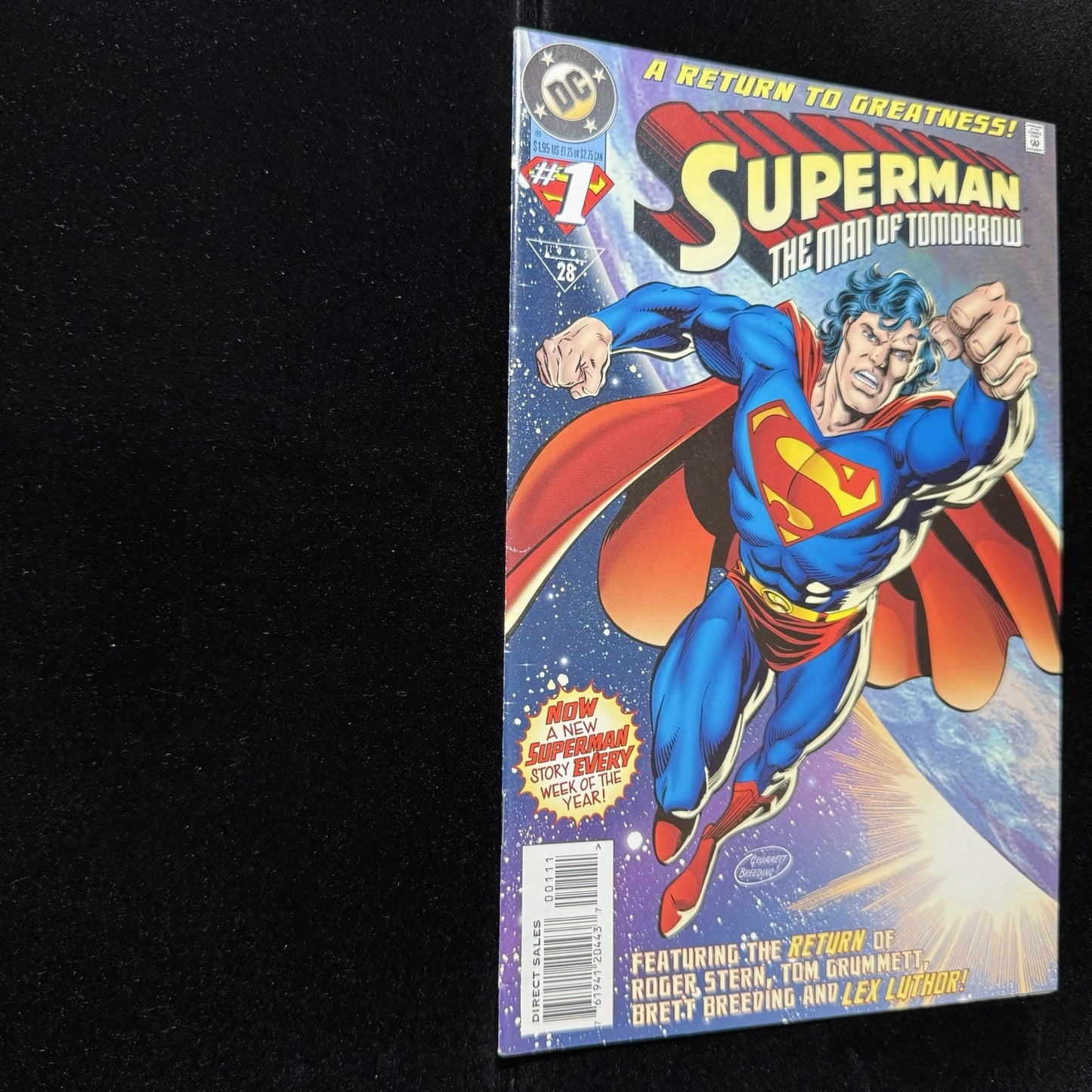 Superman: Man Of Tomorrow 1 - 1st Appearance Of Contessa - Modern Age Dc 1995