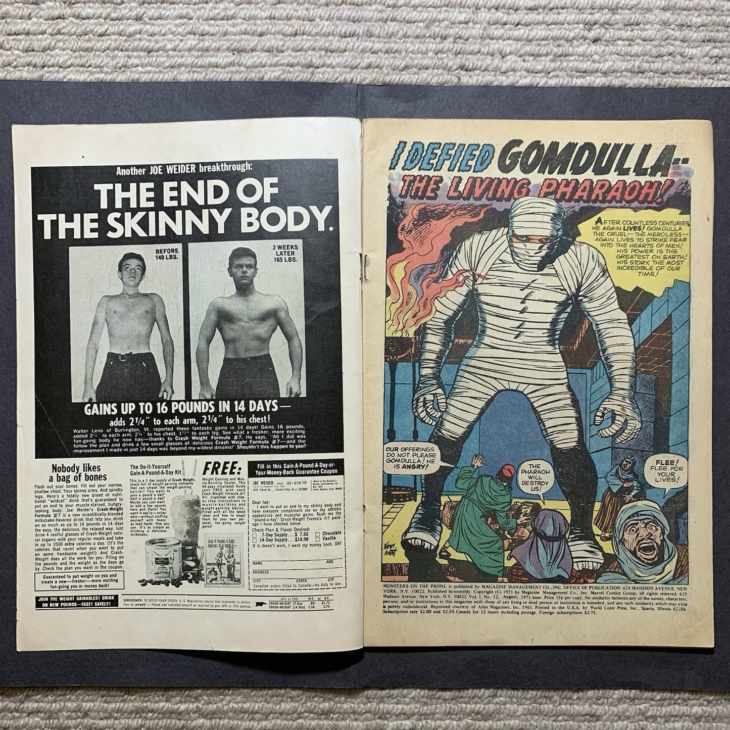 Monsters On The Prowl 12 - Bronze Age Marvel Comics 1971