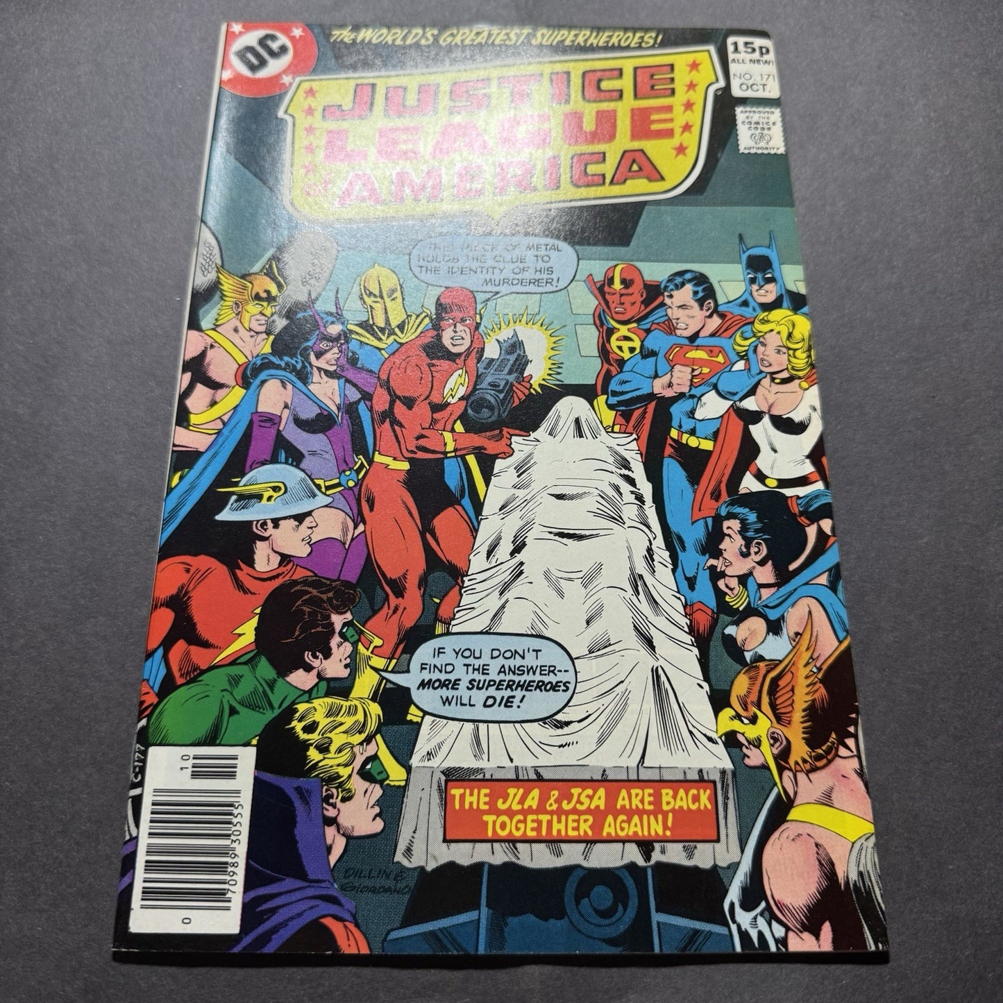 Justice League 171 - Death Of Mr Terrific - Bronze Age Dc Comics 1979