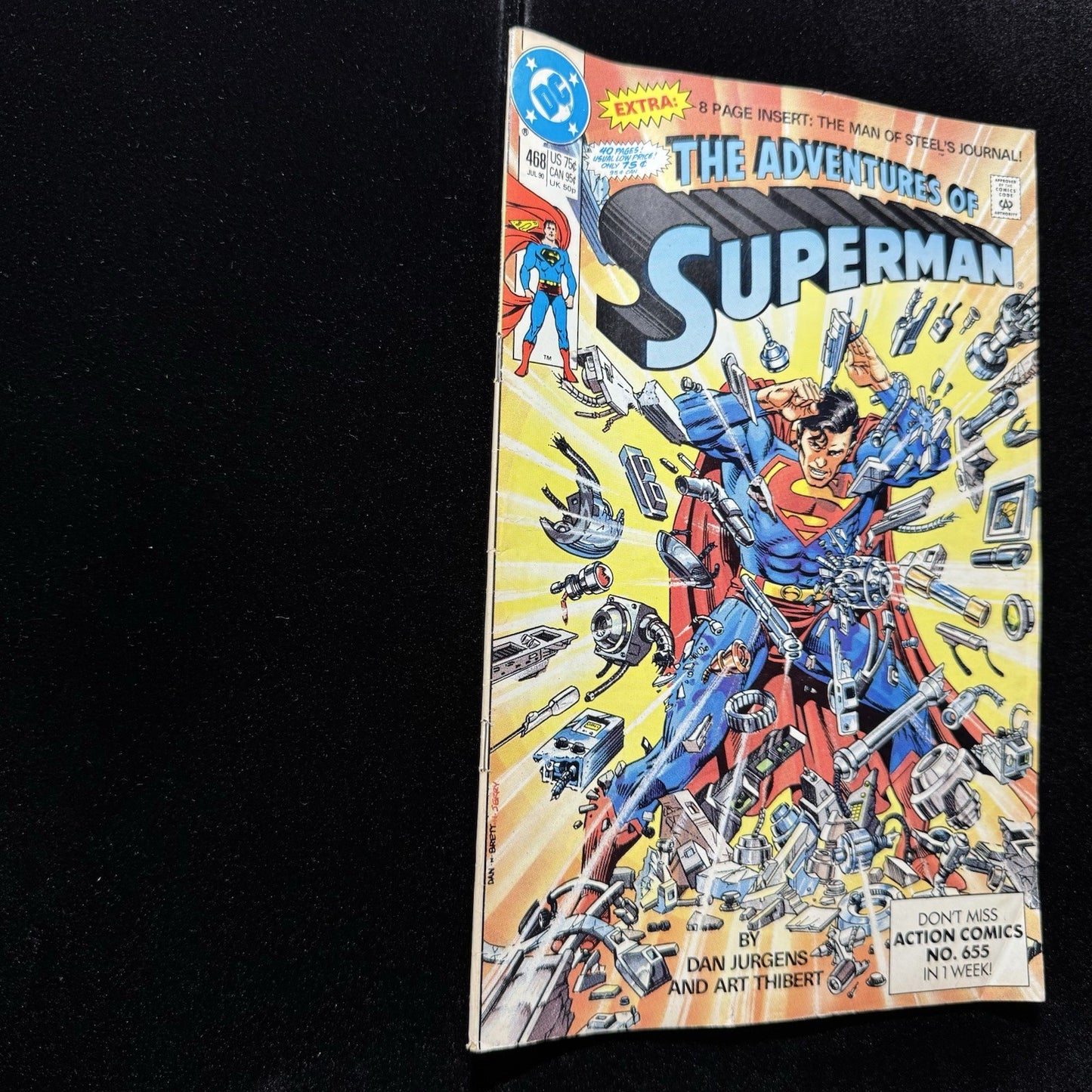 Adventures Of Superman 468 - Copper Age Marvel Comics 1990