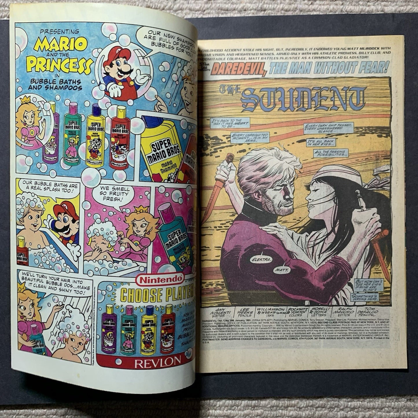 Daredevil 288/ Copper Age Marvel Comics 1991