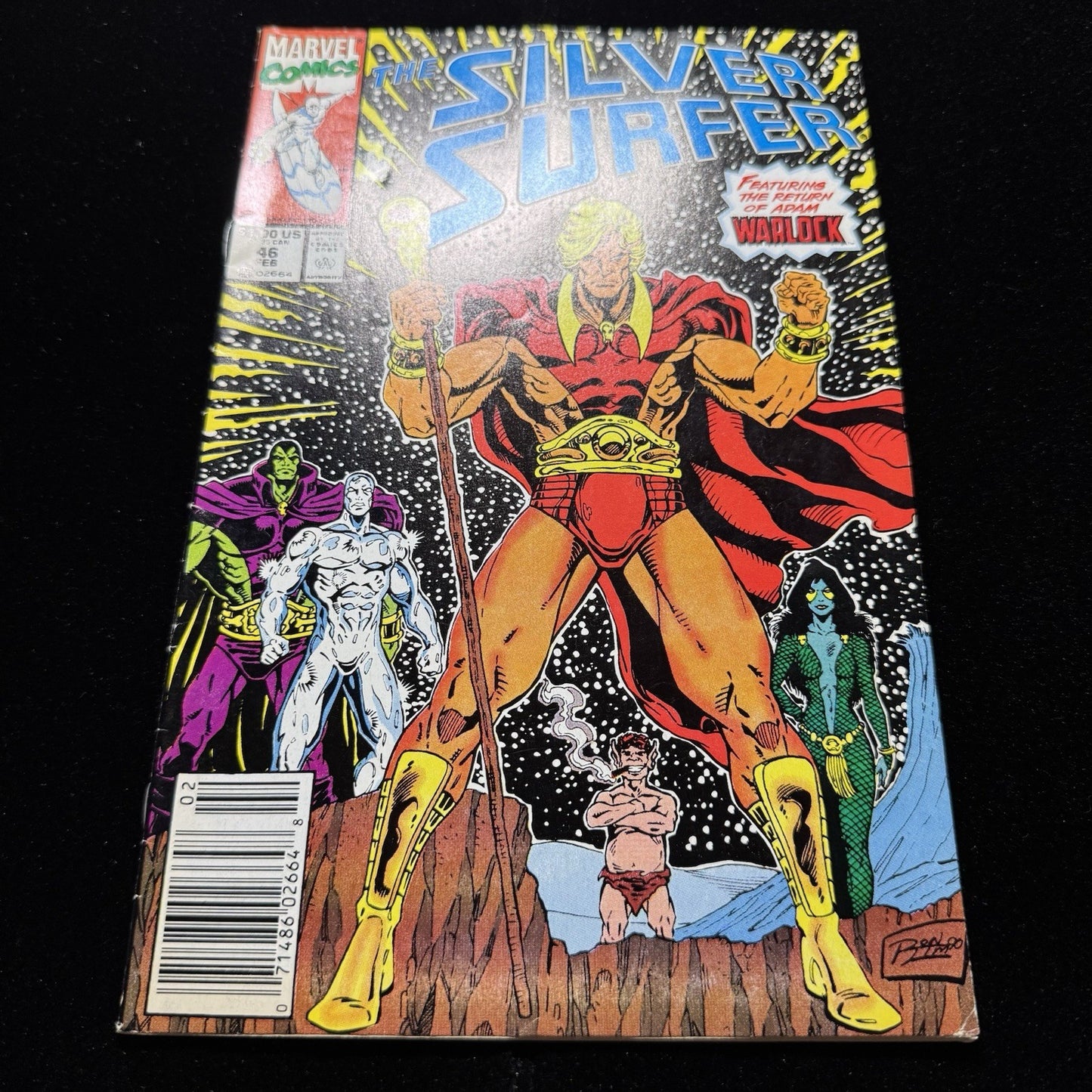 Silver Surfer 46 - Newsstand - Copper Age Marvel Comics 1991
